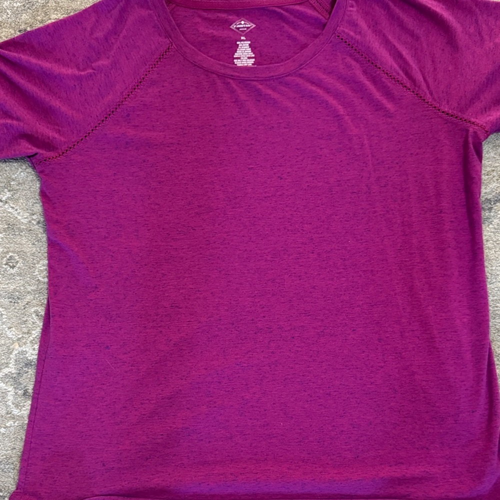 St. John's Bay Magenta Short Sleeve Tee